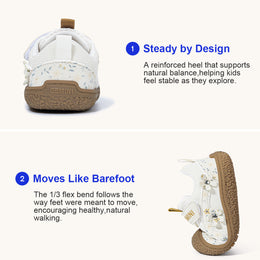 EBMINI MEADOW floral barefoot toddler sneakers product view 8