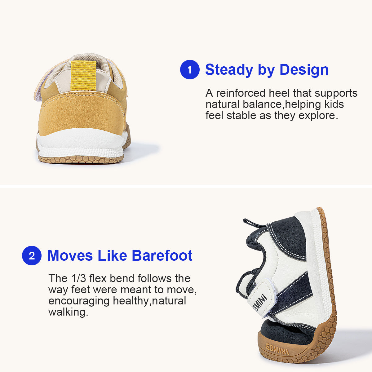 EBMINI MELLOW shoes for active everyday adventures