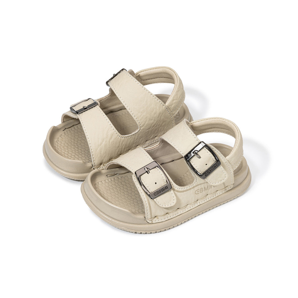EBMINI MINI barefoot toddler sandals with a minimalist buckle design