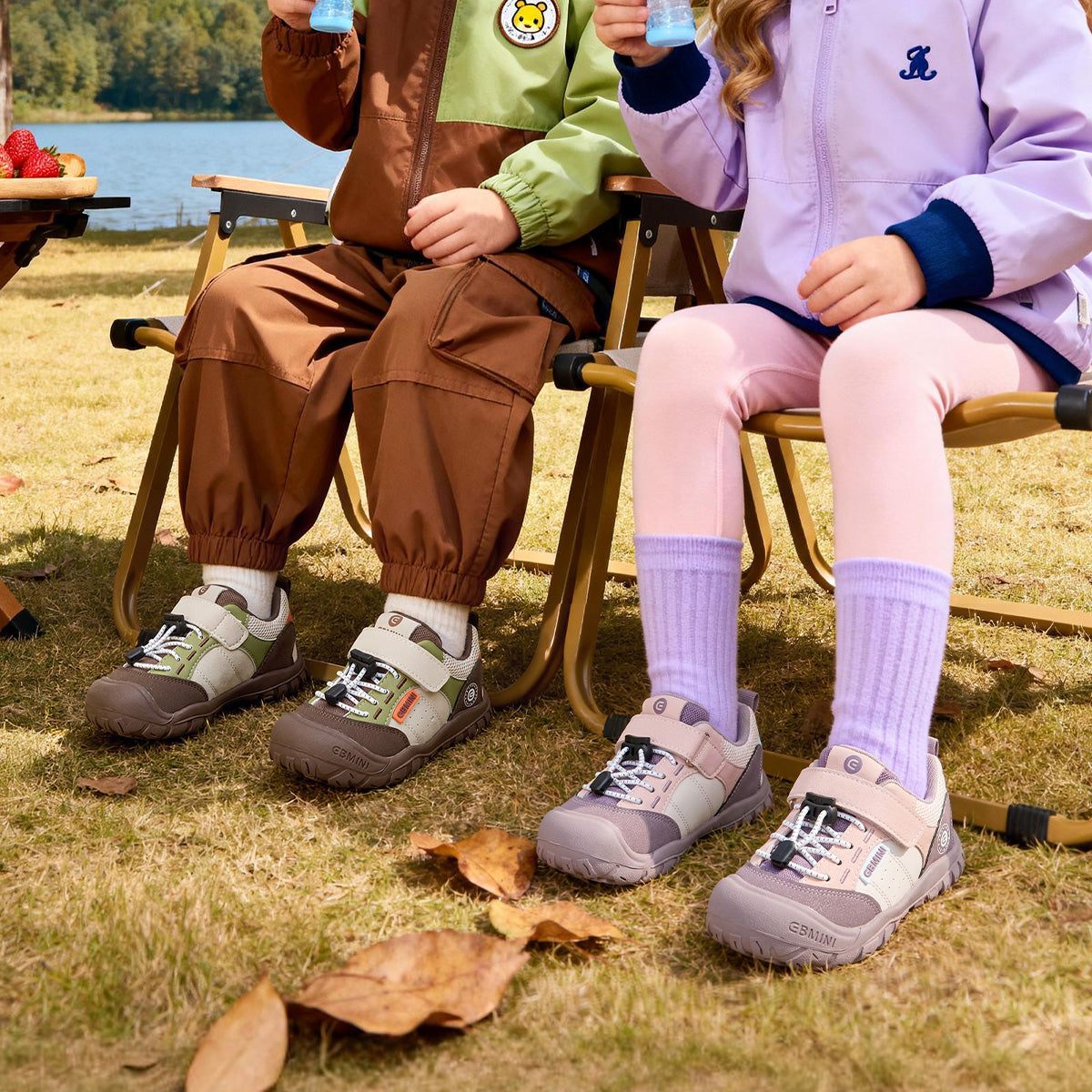 EBMINI MOTION toddler sneakers with a roomy toe shape