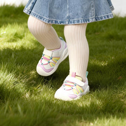EBMINI NEON easy-on toddler sneakers with a secure strap closure