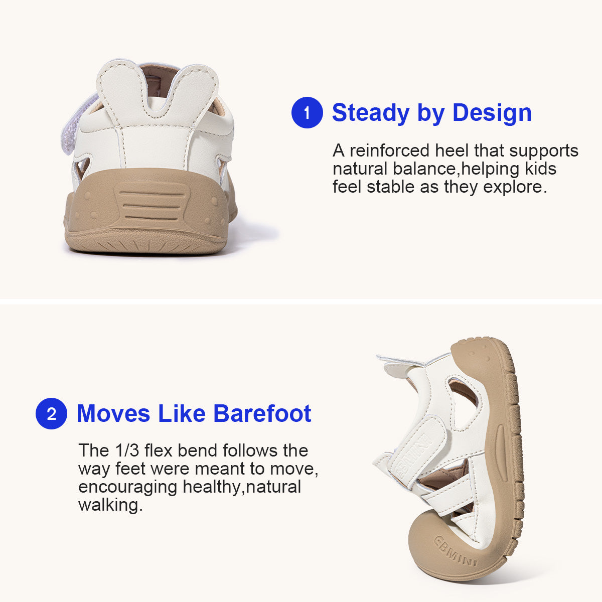 EBMINI NICO non-slip sandals for playground activities