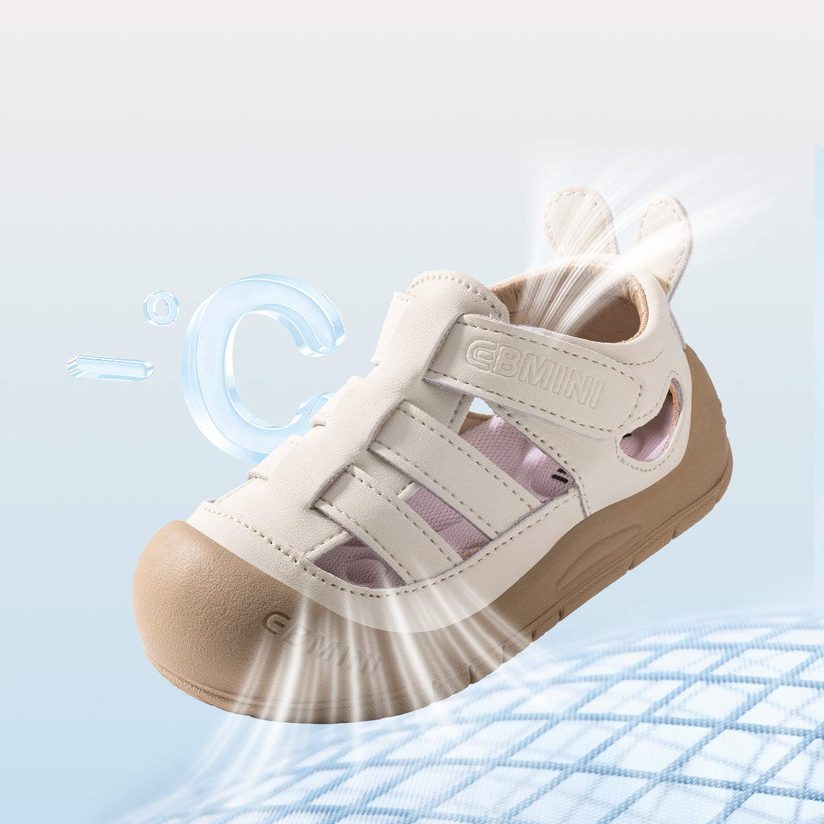 EBMINI NICO flexible sandals designed for natural movement