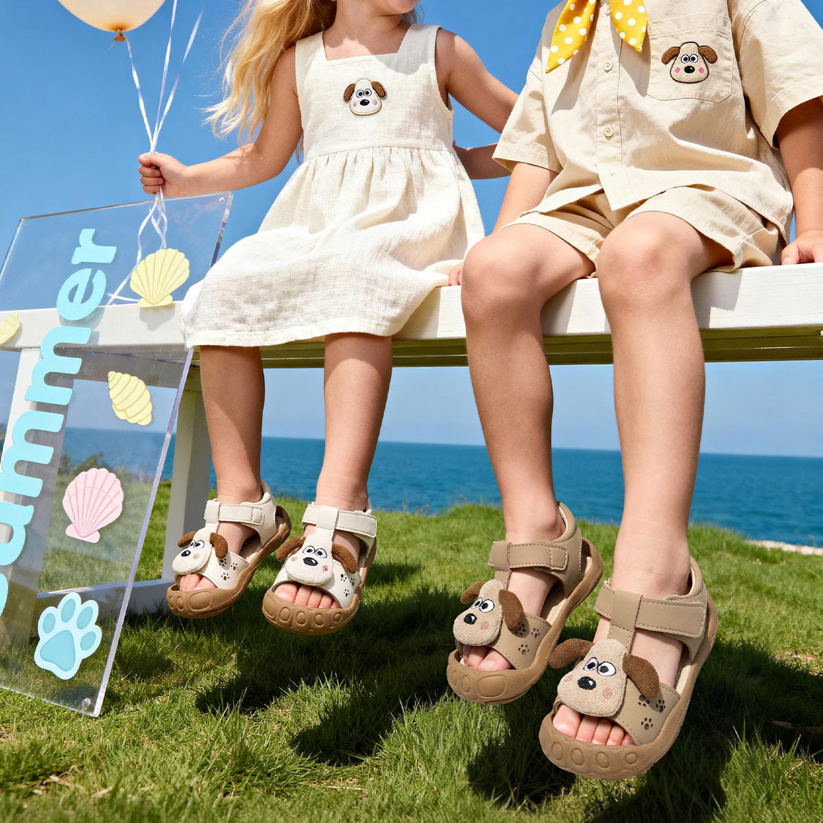 EBMINI PANDA breathable sandals for active summer play