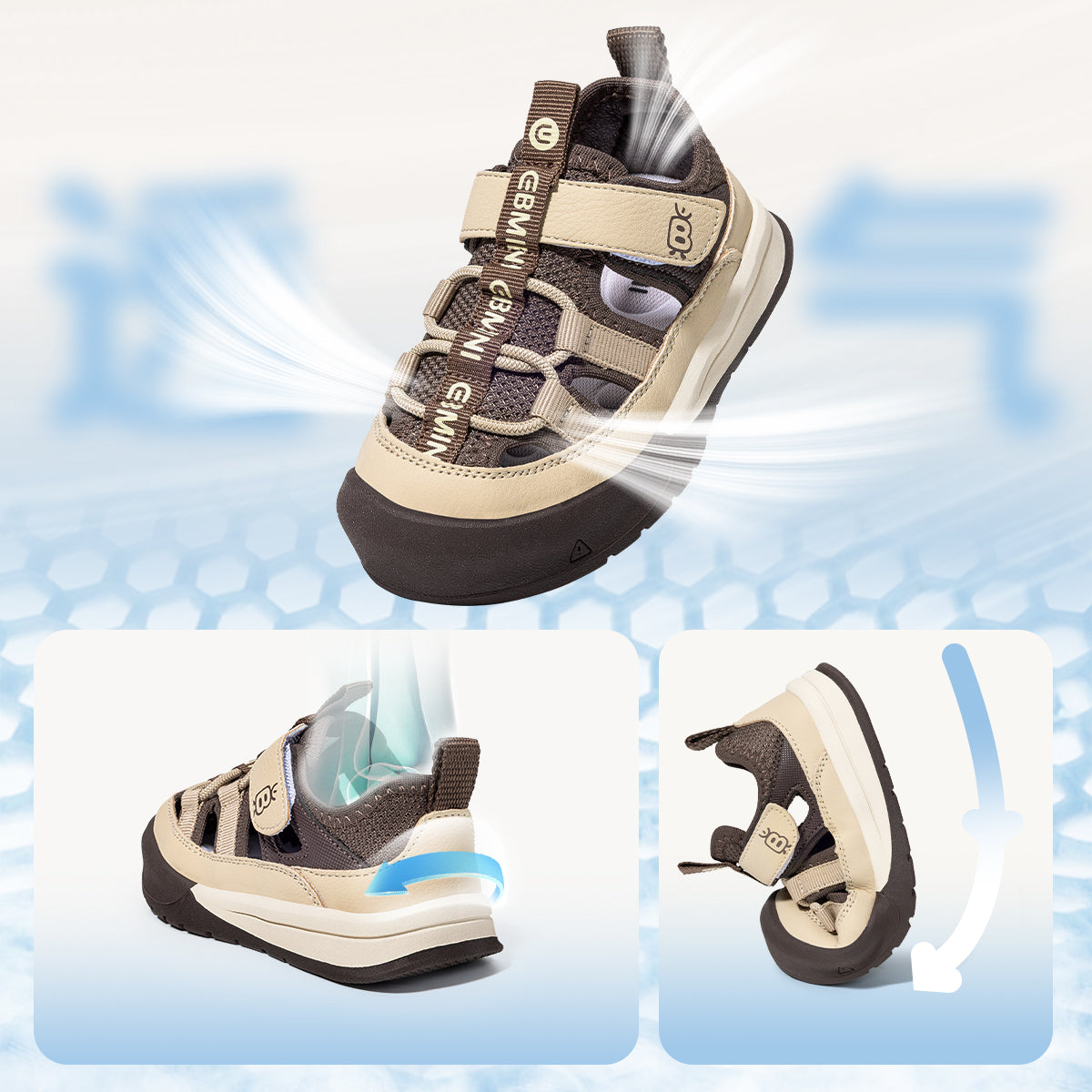 EBMINI PATCH cartoon sandals for beach and outdoor play