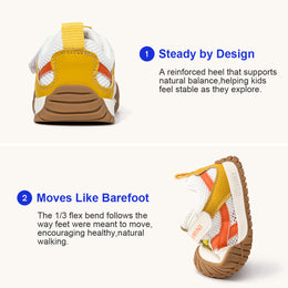 EBMINI PAVE easy-on toddler sneakers with a secure strap closure