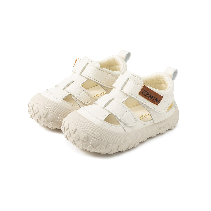 EBMINI PEAK barefoot toddler sandals with a cage-style adventure design
