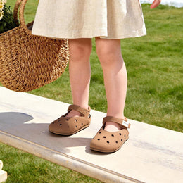 EBMINI PEARL breathable perforated Mary Jane shoes
