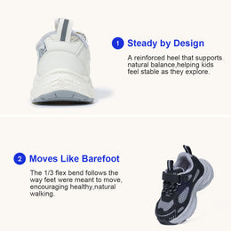 EBMINI PLUSH non-slip toddler sneakers for playground adventures