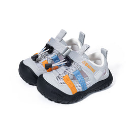 EBMINI PRISM barefoot toddler sandals with colorful mesh and webbing details