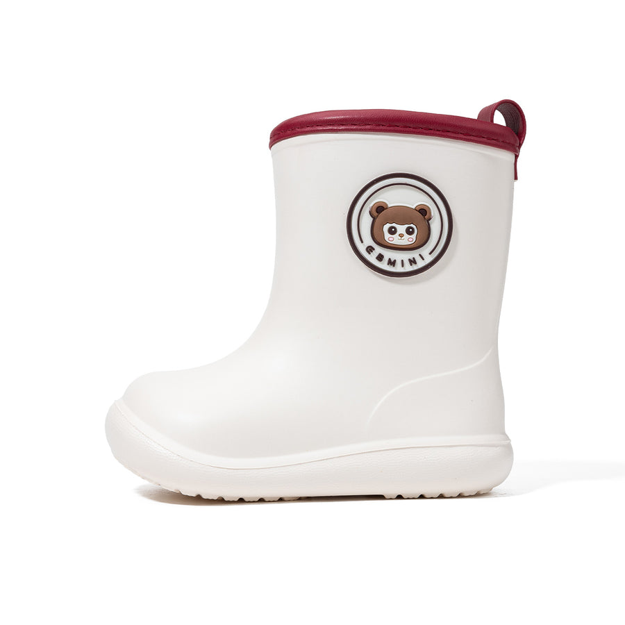 EBMINI PUDDLE kids rain boots with a roomy wide toe box