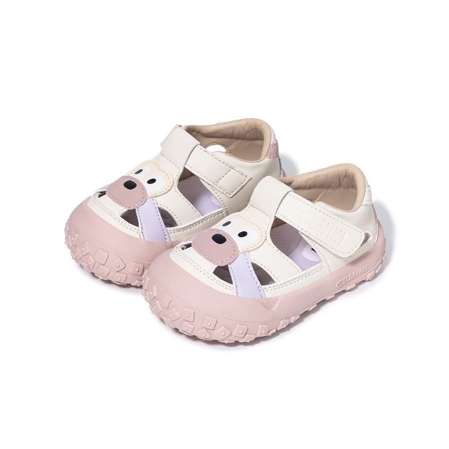 EBMINI PUPS barefoot toddler sandals with a playful puppy design