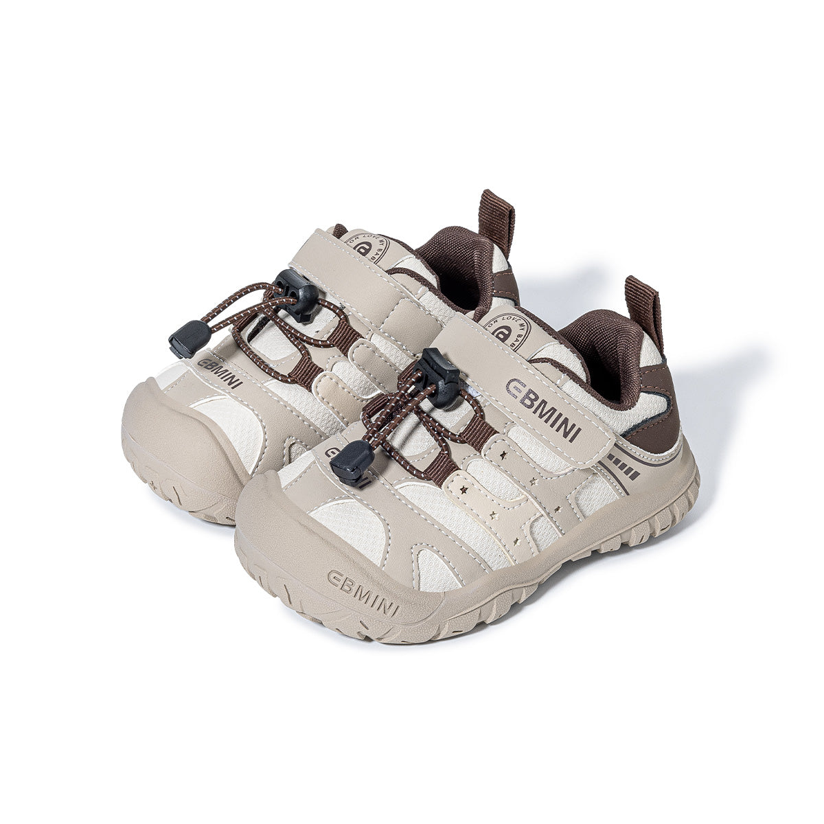 Pair of pink EBMINI QUEST quick-lace toddler sneakers