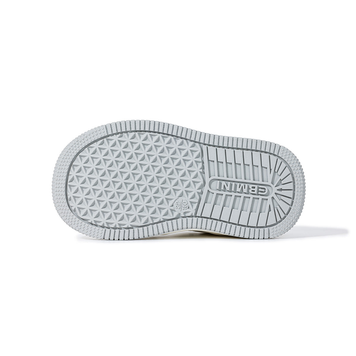 Bottom view of EBMINI RACER fine-groove non-slip rubber outsole