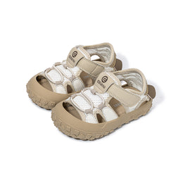 EBMINI REEF barefoot toddler sandals with a classic closed-toe fisherman design