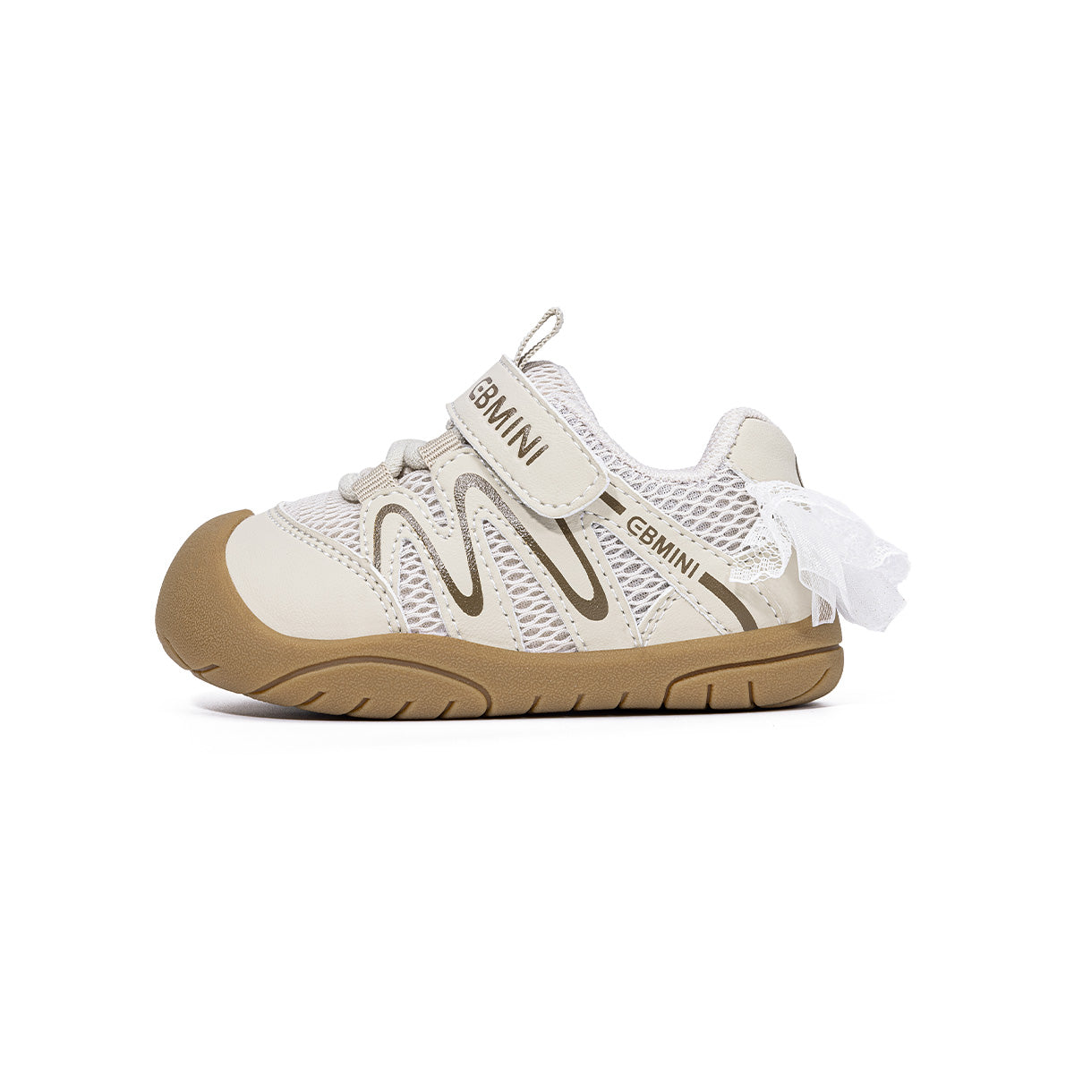 EBMINI RIBBON pair of wide-toe barefoot toddler sneakers