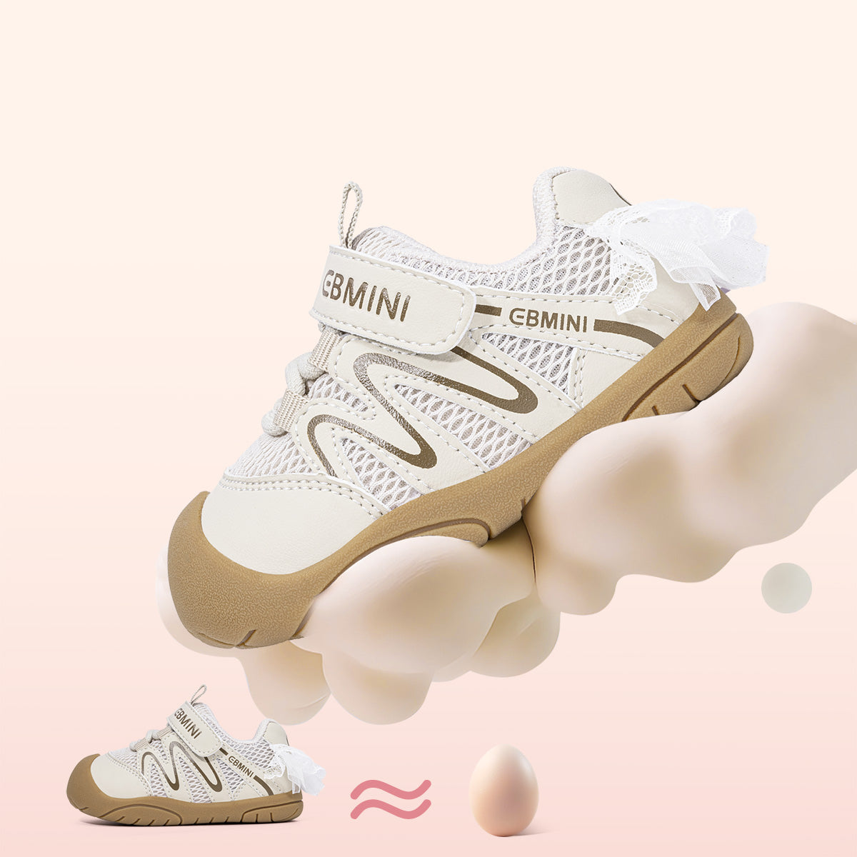 EBMINI RIBBON close-up of flexible outsole construction