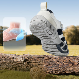 EBMINI RIPPLE toddler sneakers with a soft padded ankle collar