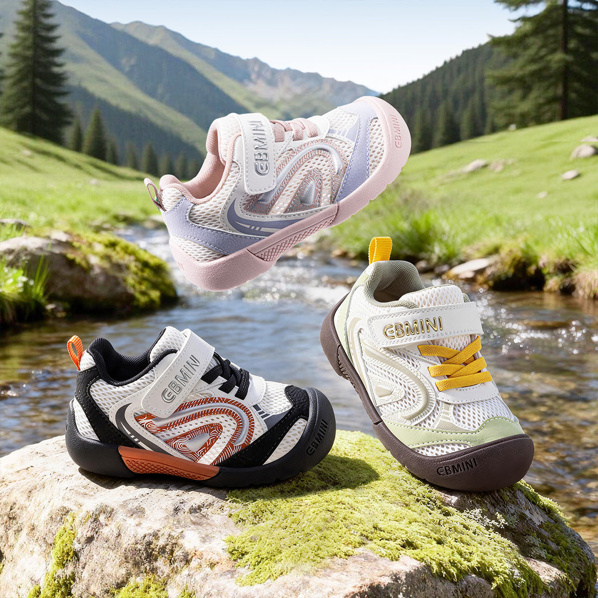 EBMINI ROAR dragon graphic kids sneakers for everyday wear