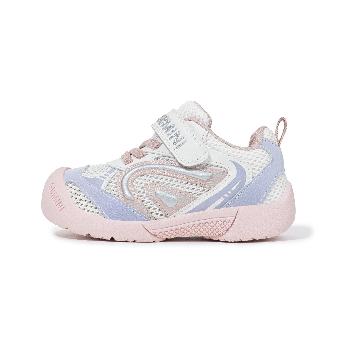 EBMINI ROAR dragon-themed kids sneakers in an outdoor setting