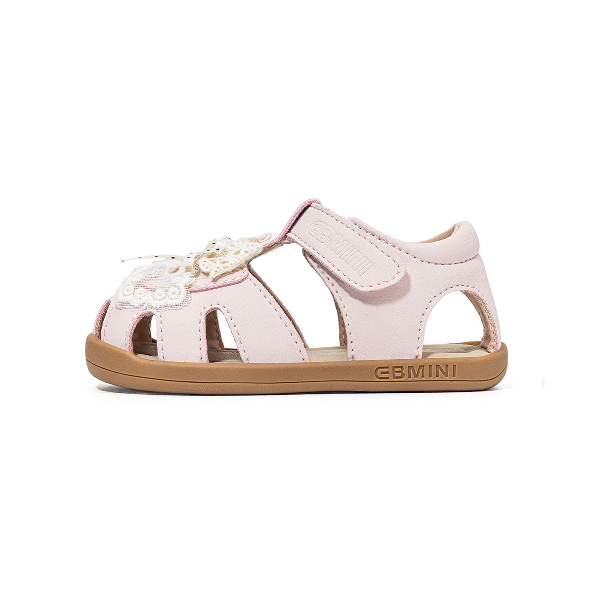 EBMINI ROMY dressy toddler sandals with lace accents