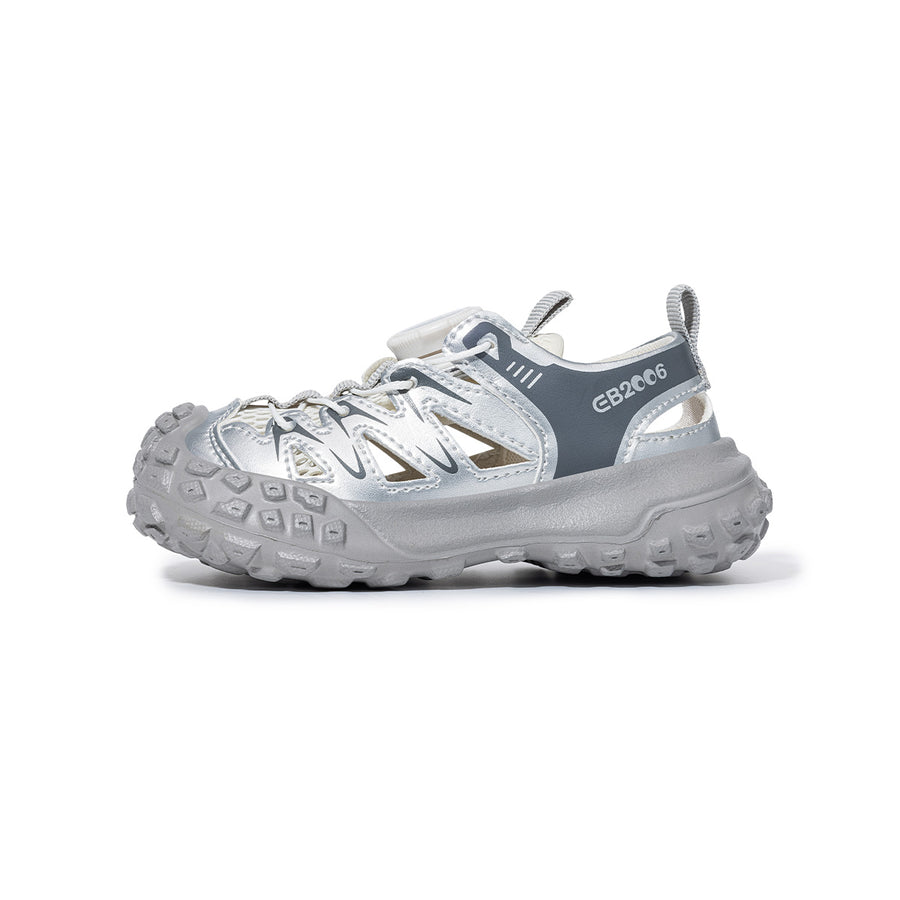 EBMINI ROTO wide-fit closed-toe toddler sandals shown from the front