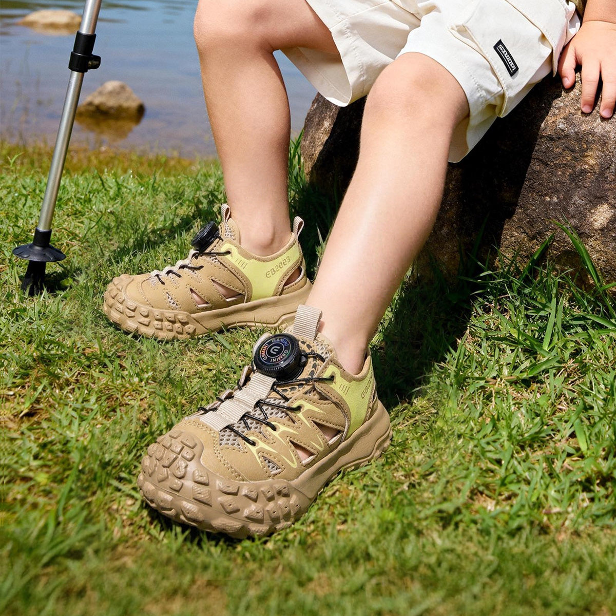 EBMINI ROTO toddler sandals with adjustable rotary buckle