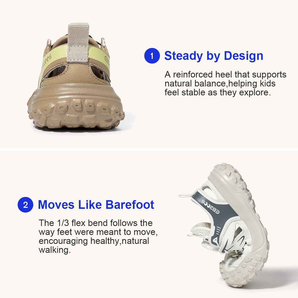 EBMINI ROTO lightweight toddler sandals for warm-weather wear