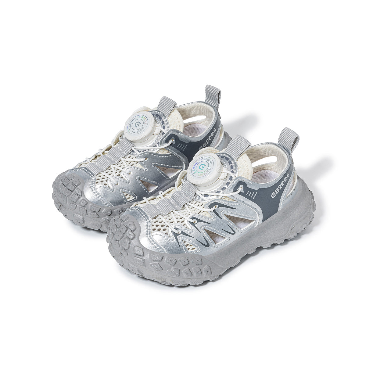 EBMINI ROTO closed-toe toddler sandals with rotary buckle