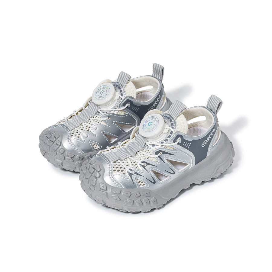 EBMINI ROTO closed-toe toddler sandals with rotary buckle