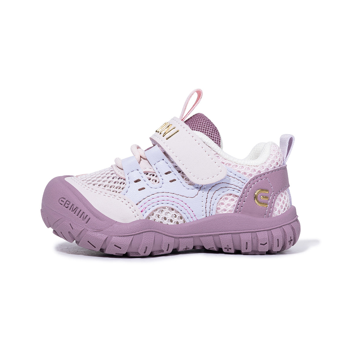 EBMINI ROVER colorblock toddler sneakers shown in motion