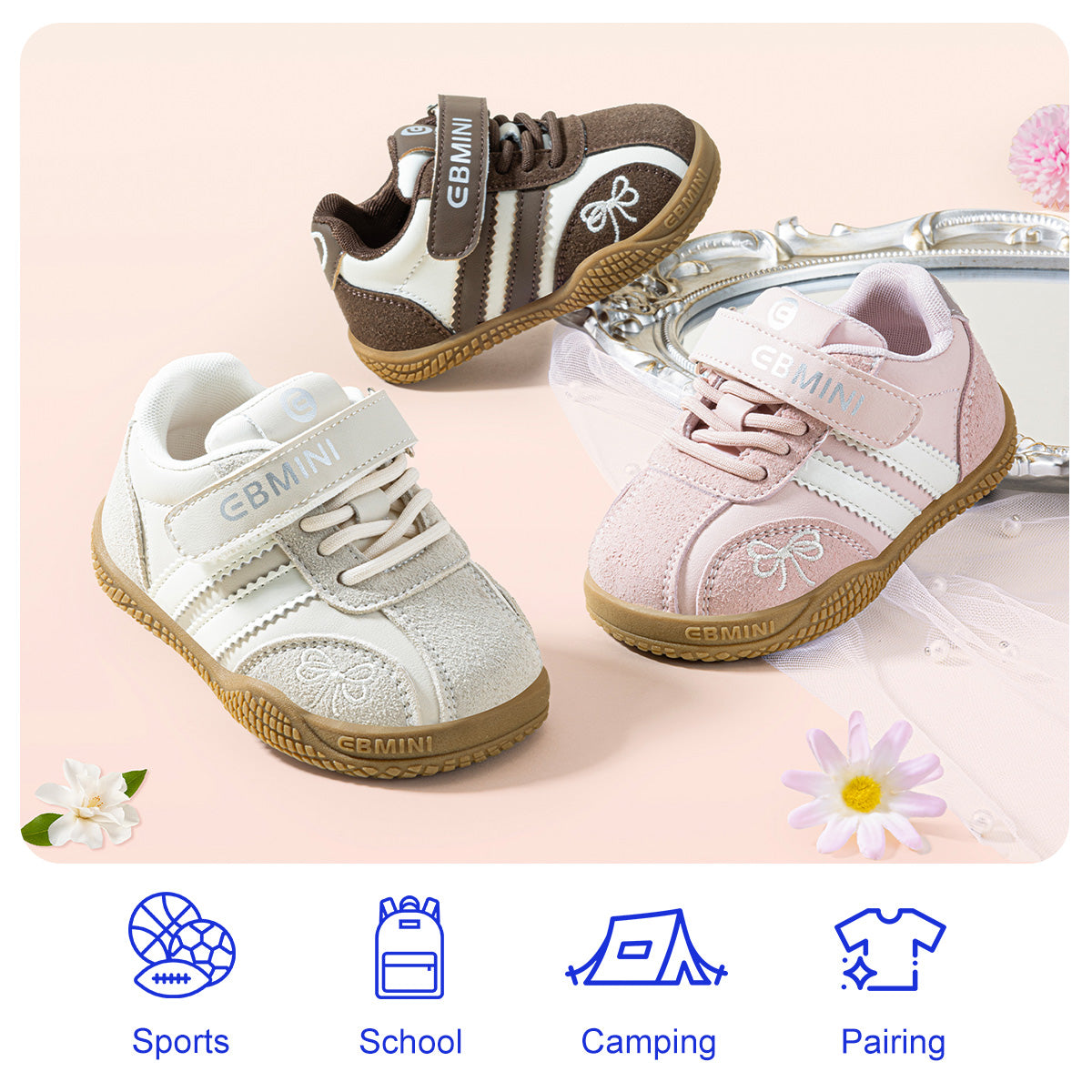 EBMINI RUE brown white pink colors