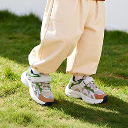 EBMINI RUSH toddler sneaker detail showing hook-and-loop strap closure