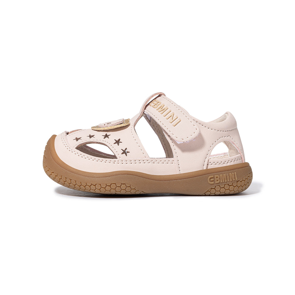 EBMINI SCOUT toddler sandals with bear and star accents