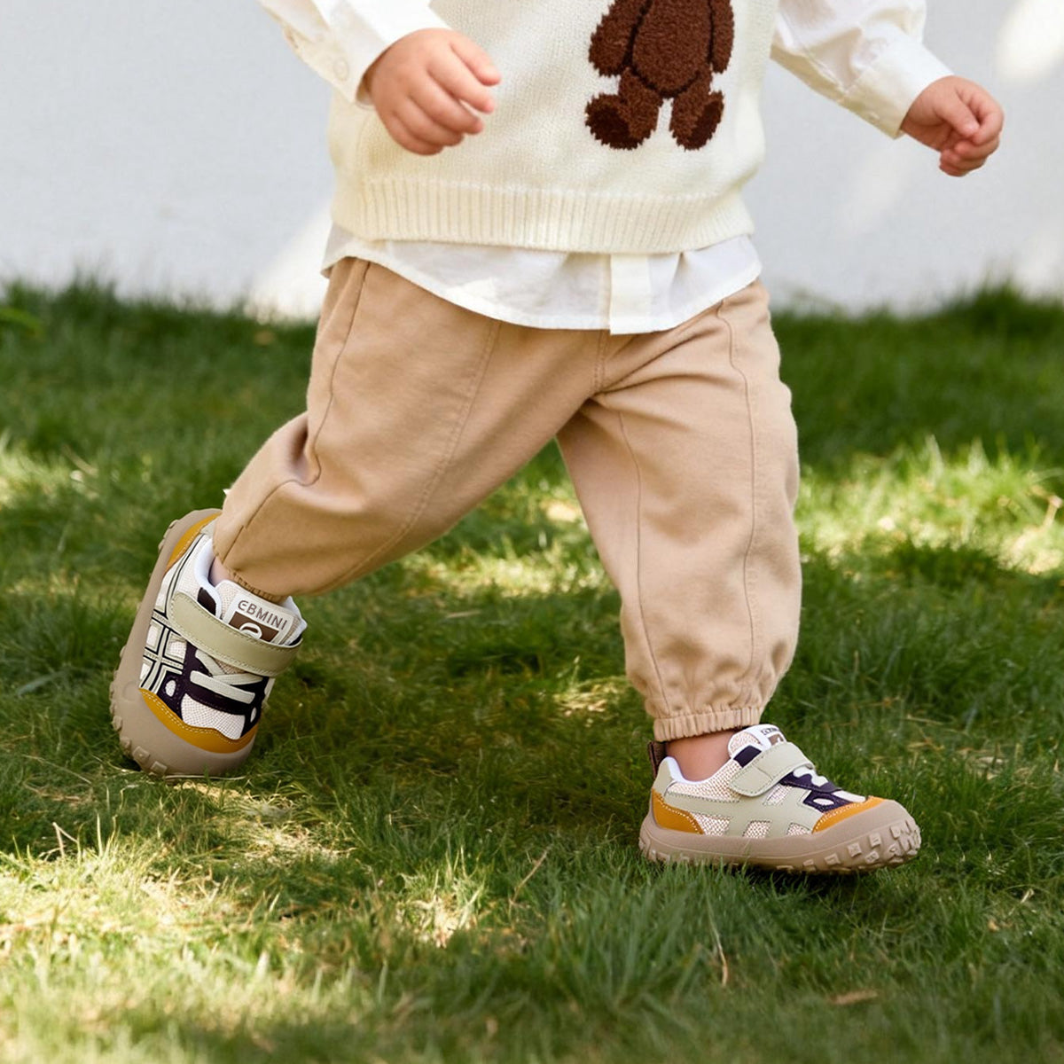 EBMINI SLICK toddler sneakers with elastic laces and hook-and-loop strap