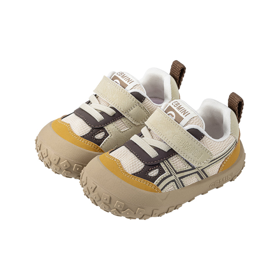 EBMINI SLICK metallic athletic toddler sneakers in Silver