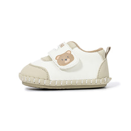 EBMINI SNOOZE bear baby crib shoes — front angle