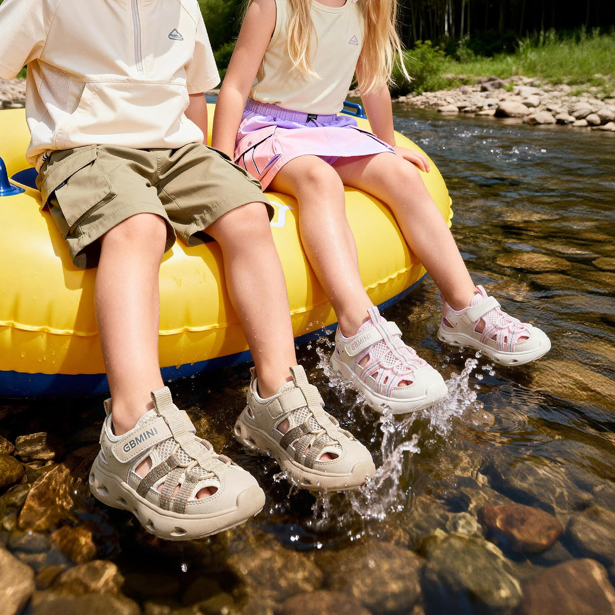 EBMINI SPLASH breathable woven kids sandals for outdoor wear