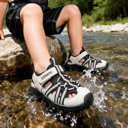 EBMINI SPLASH easy-on sandals with bungee laces and a secure strap
