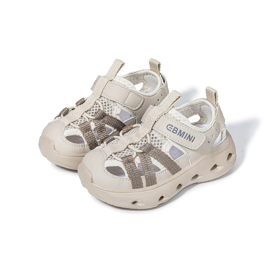 EBMINI SPLASH woven kids sandals with closed-toe design