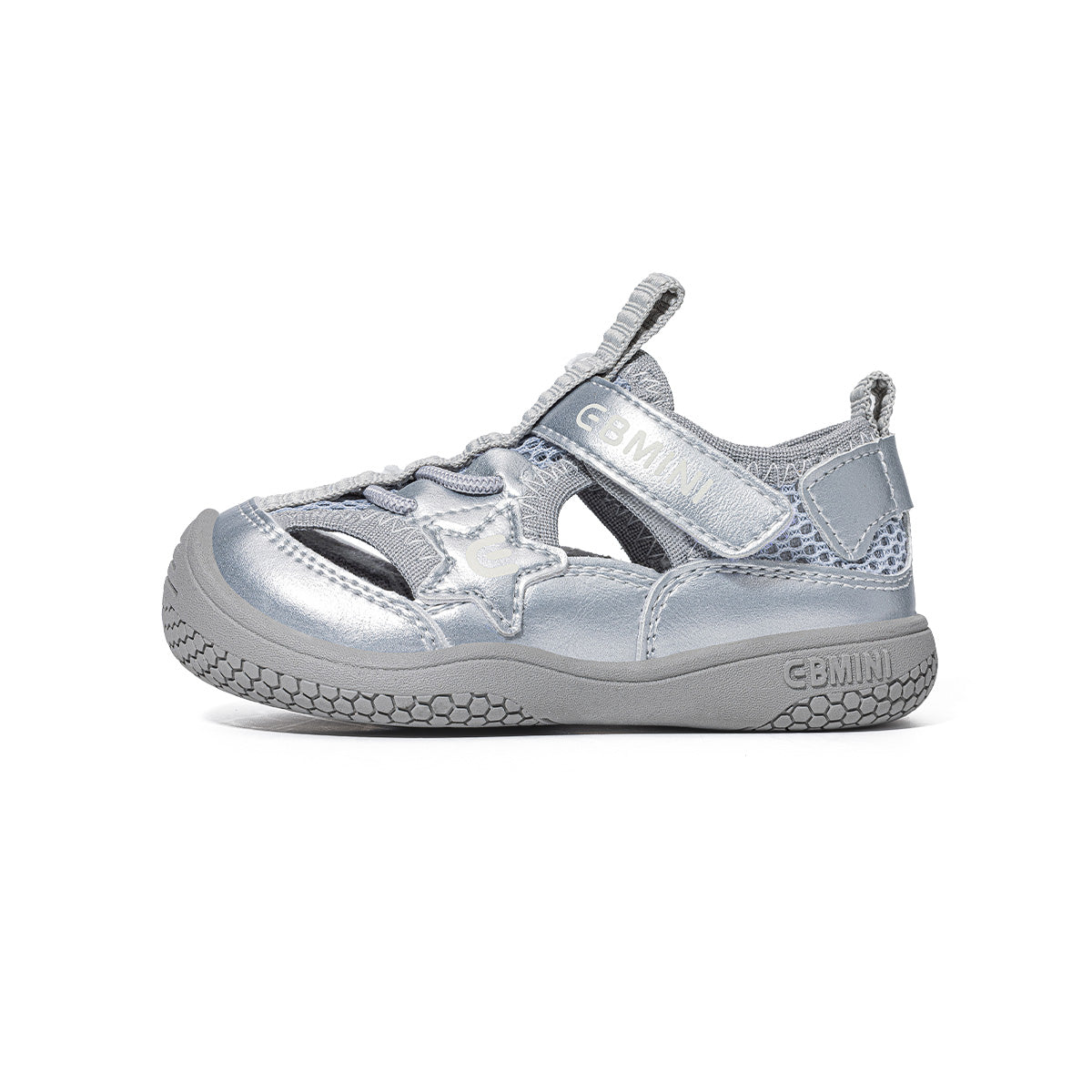 EBMINI STAR closed-toe sandals with a roomy wide toe box