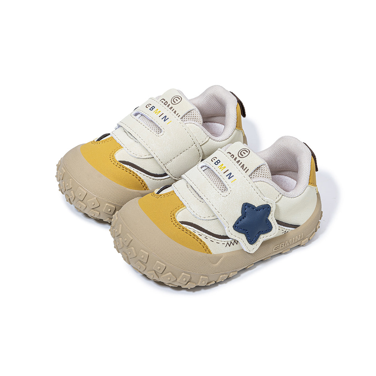 EBMINI STARLET wide-toe toddler sneakers with star detail