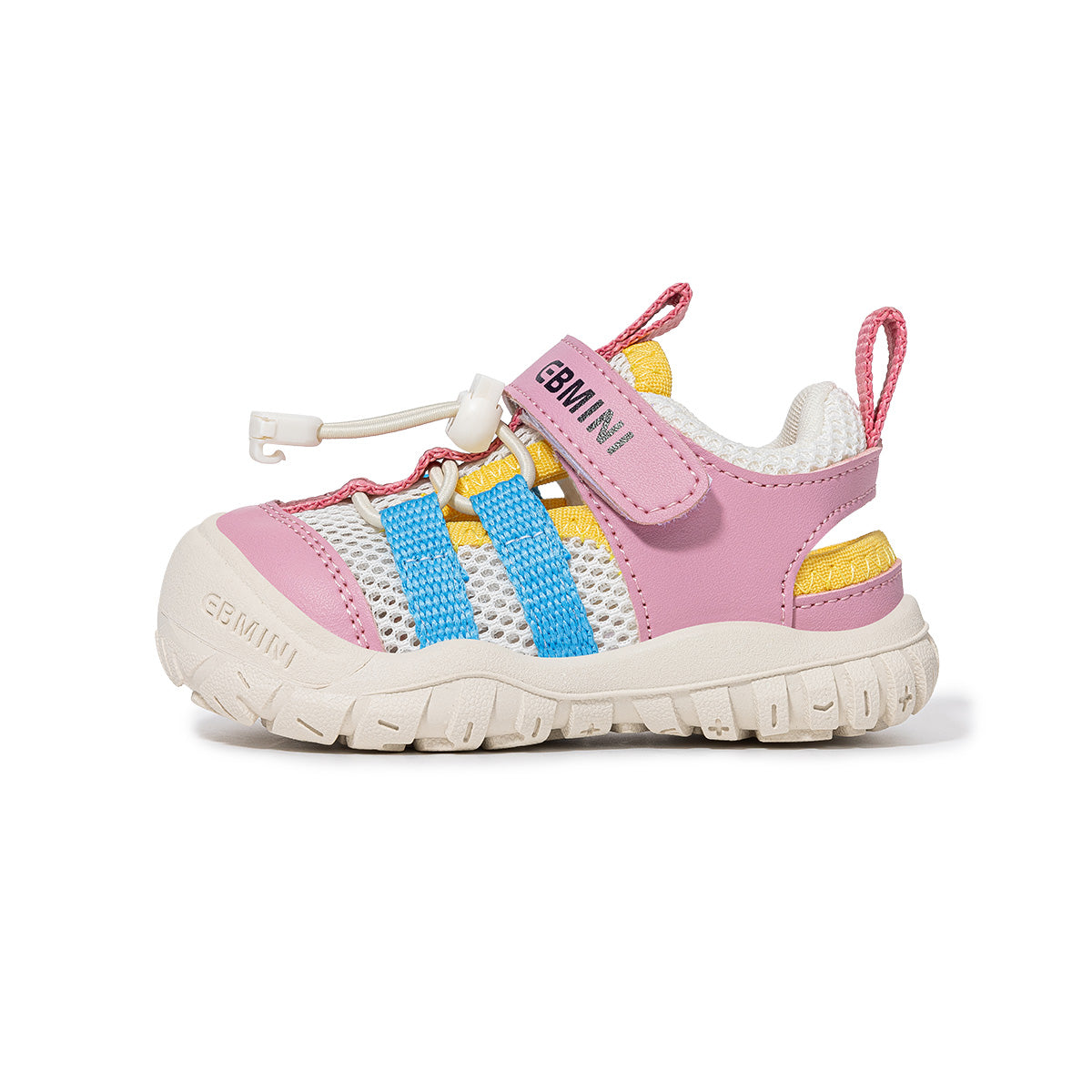 EBMINI STRIPE dual-closure sandals for active children