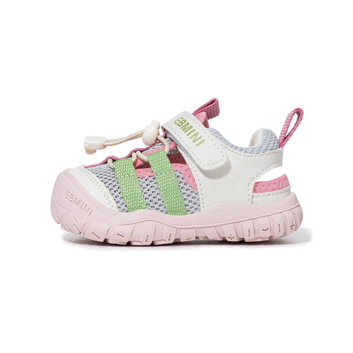 EBMINI STRIPE striped toddler sandal profile