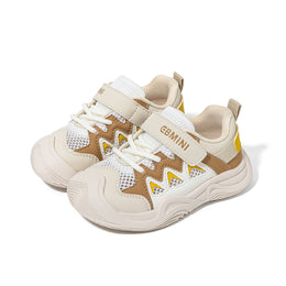 EBMINI SWELL wide-toe toddler sneakers in brown
