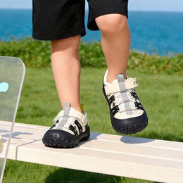 EBMINI SWIFT toddler sandals with mesh overlay panels and side cutouts