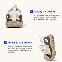 EBMINI SWIRL padded heel support and flexible sole demonstration