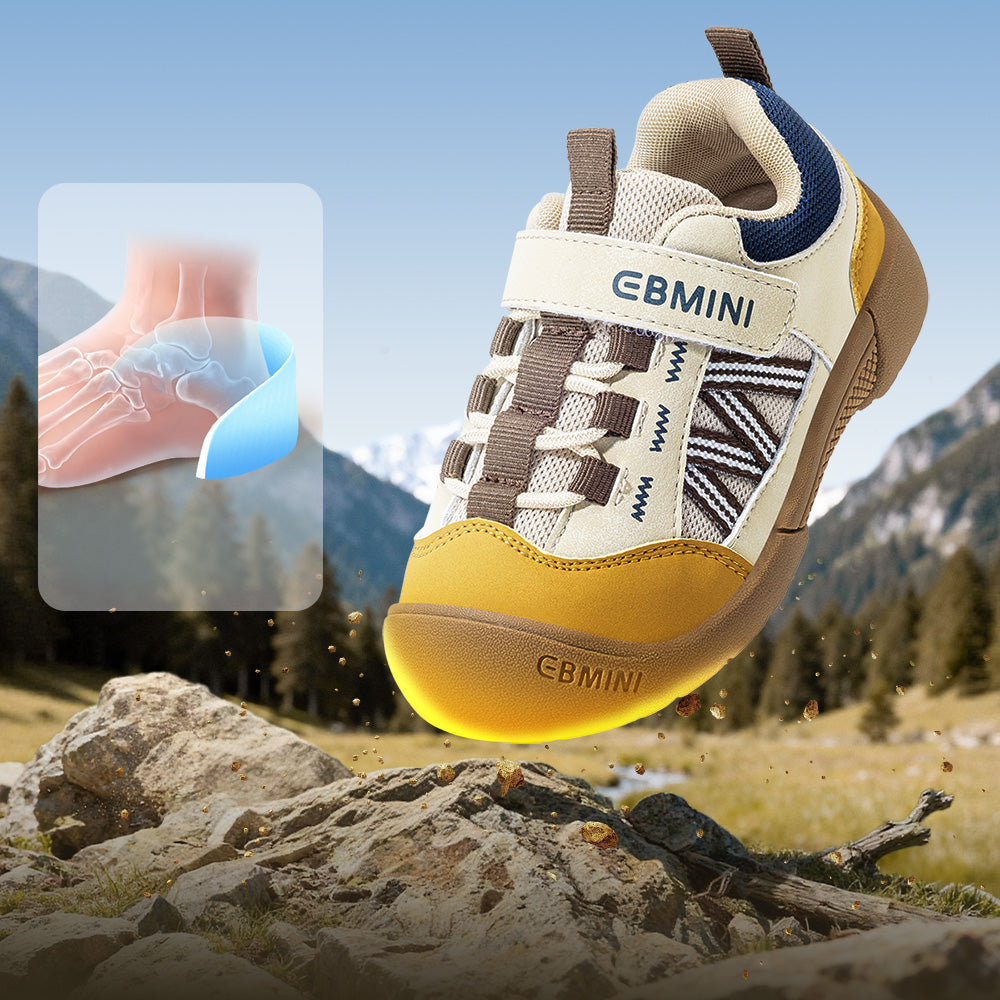 EBMINI TERRAIN soft sole bend and outsole construction detail