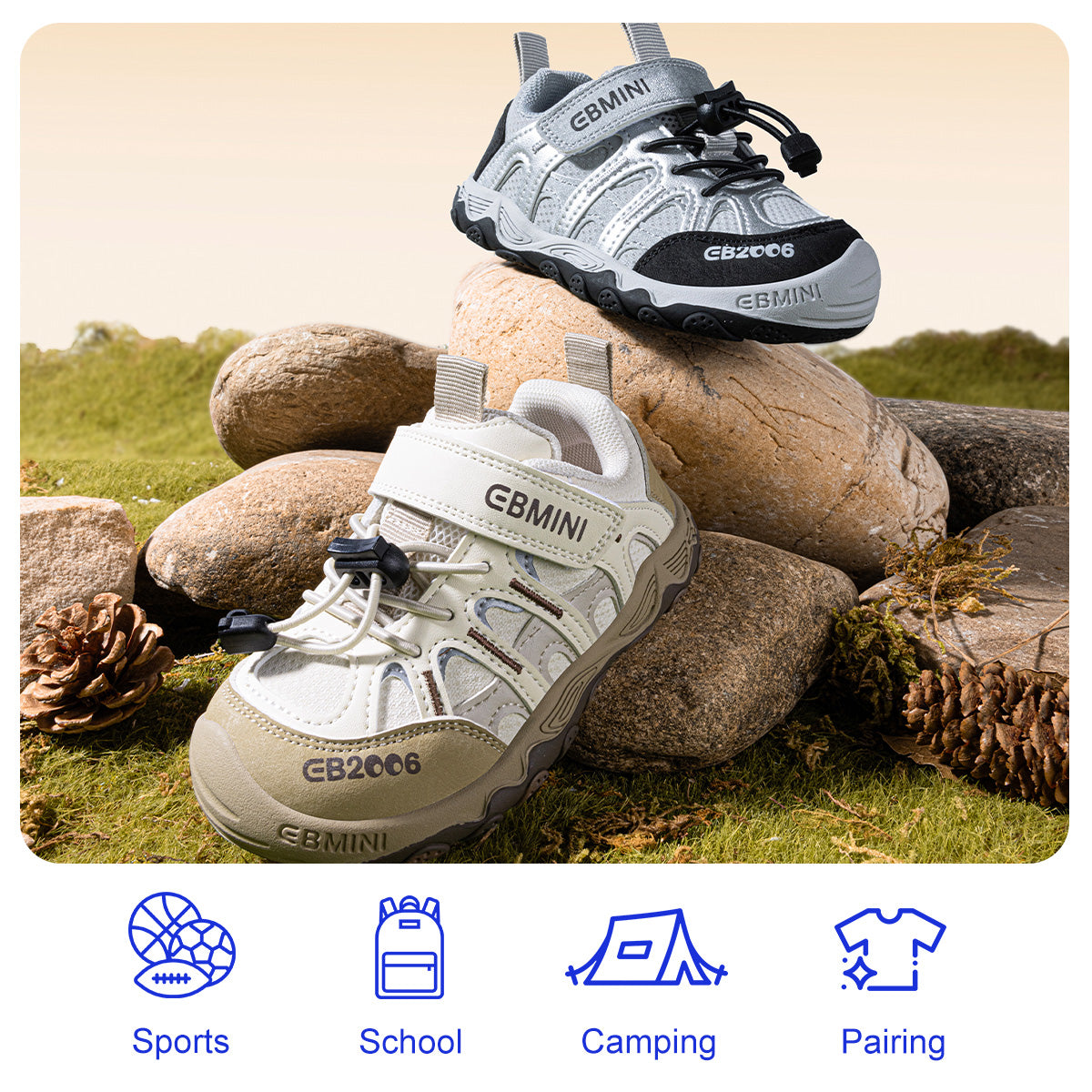 EBMINI TITAN heel and soft sole construction detail