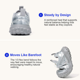 EBMINI TORQ rubber outsole tread pattern shown for detail